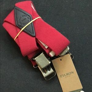 Filson Red Suspenders